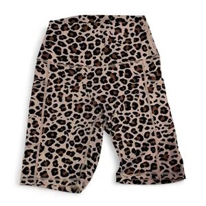 Cheetah print bike shorts with pockets size S/M